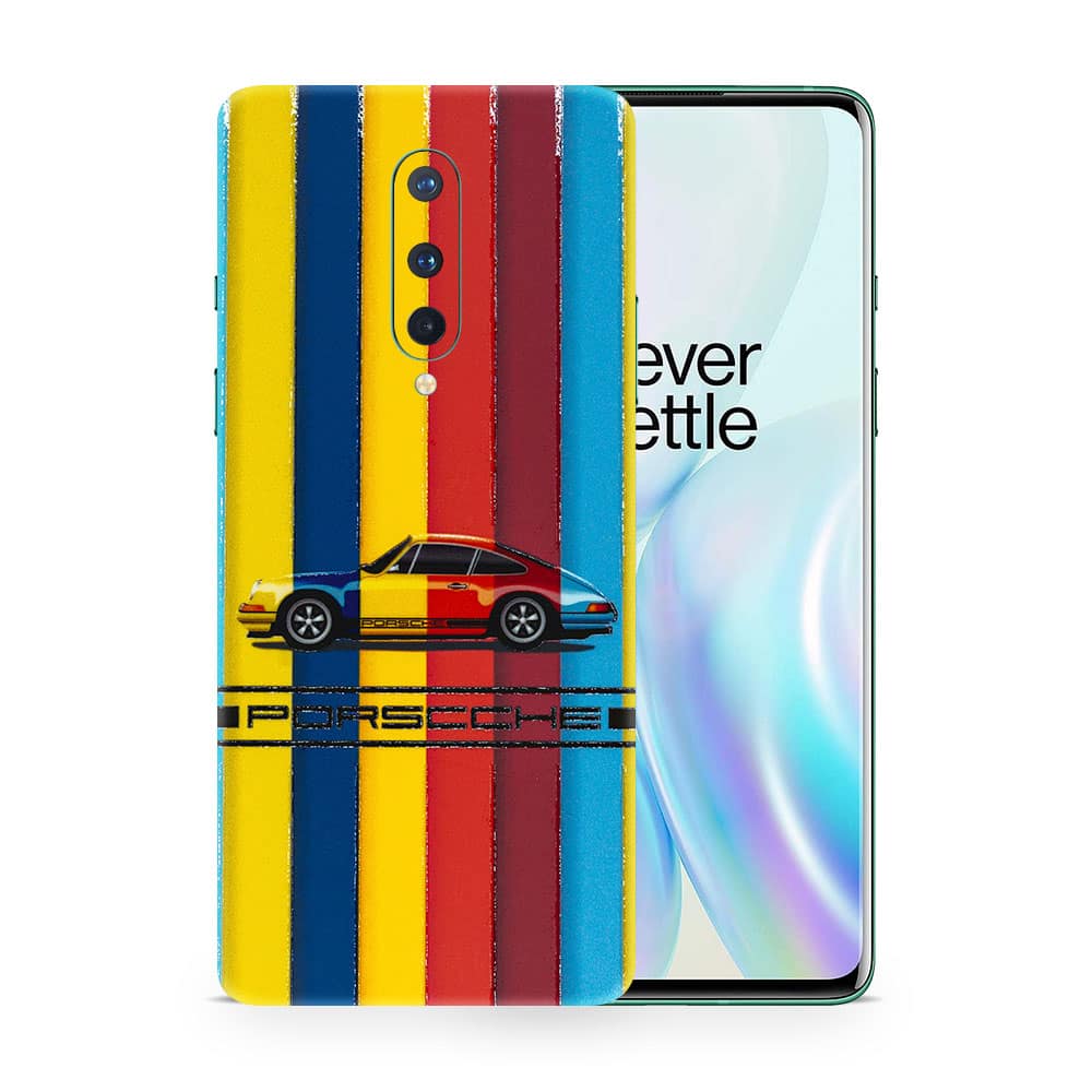 Oneplus 8 porsche multicolor 3d skin wrapitskin