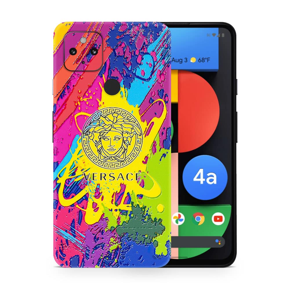 Pixel 4a 5g versace colorful 3d skin wrapitskin