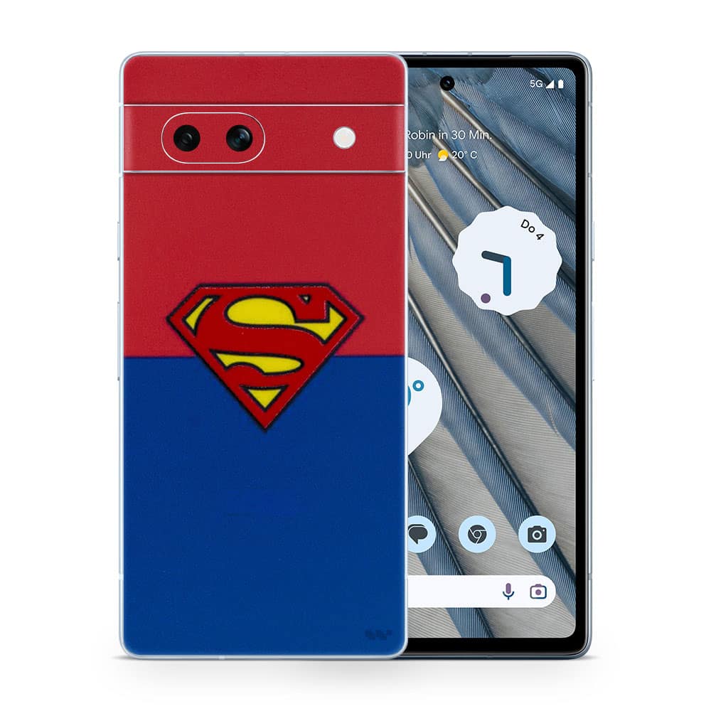 Pixel 7a superman 3d skin wrapitskin