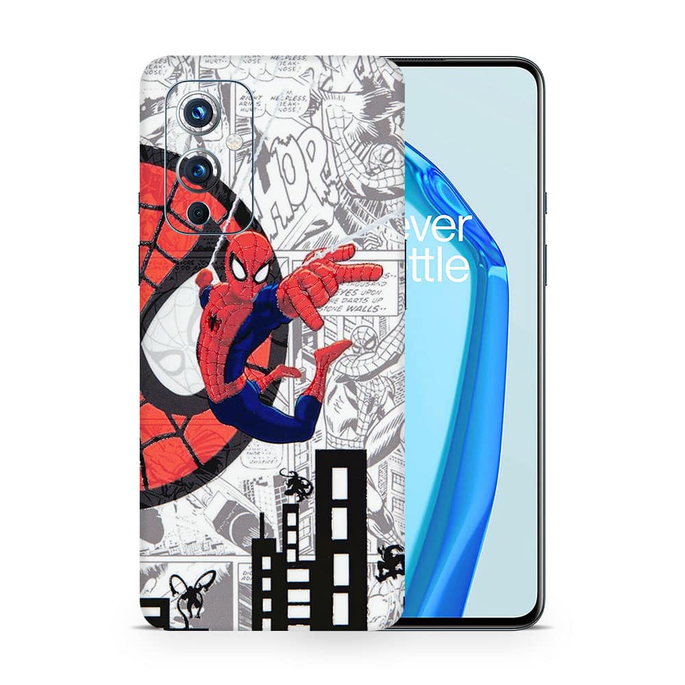 Oneplus 9 spiderman comic 3d skin wrapitskin
