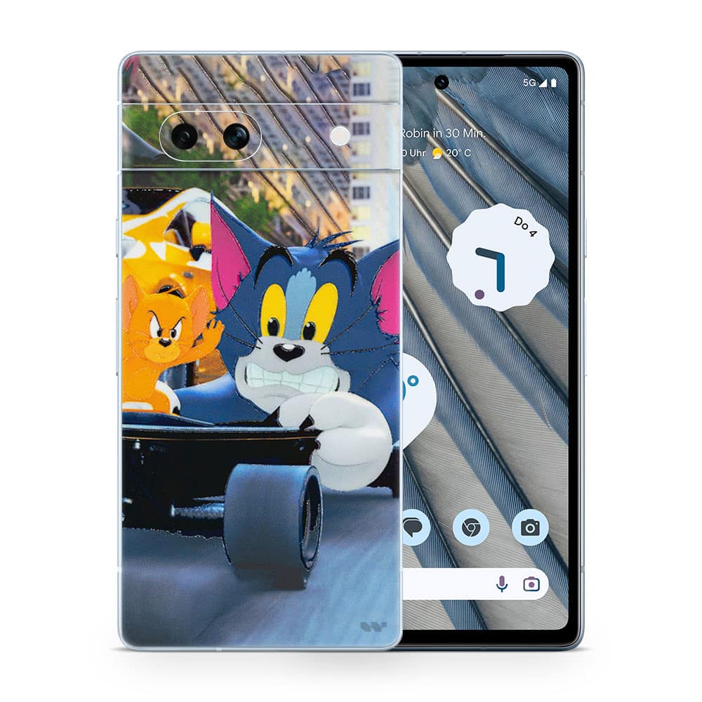 Pixel 7a tom and jerry 3d skin wrapitskin