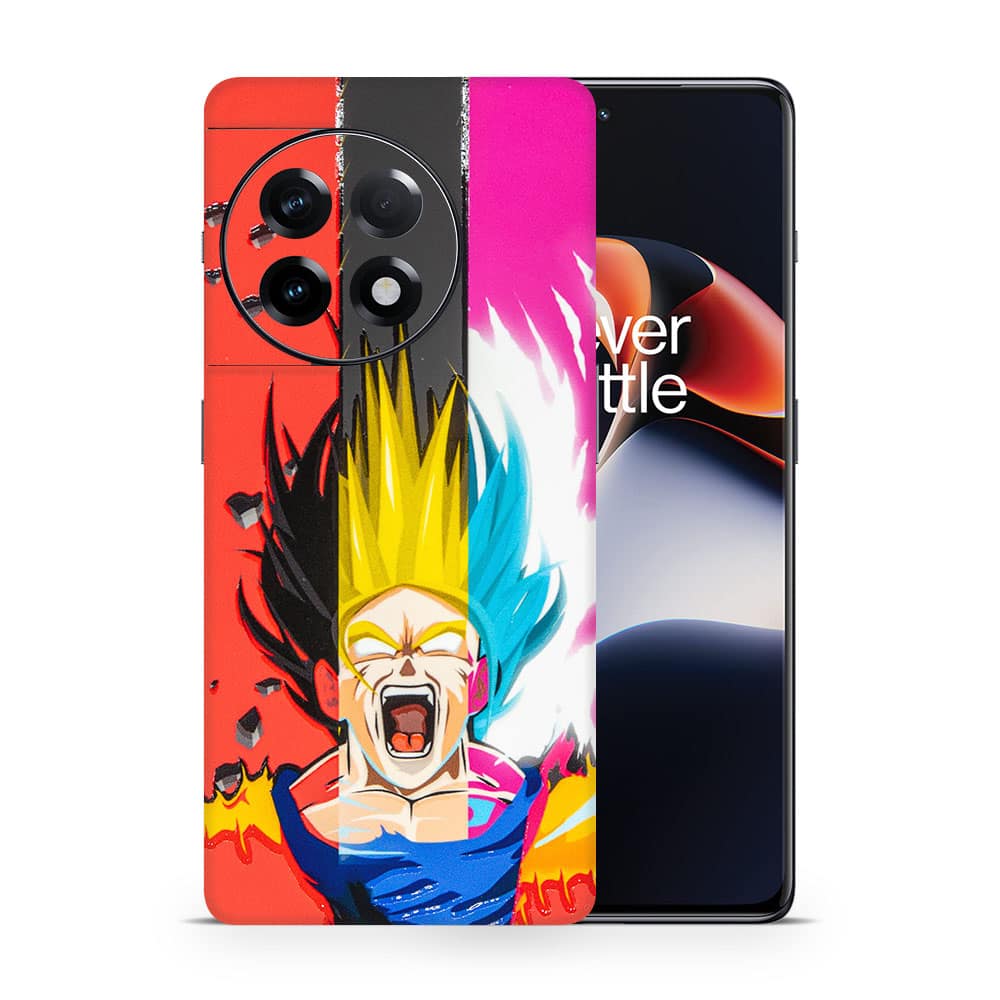 Oneplus 11r angry goku 3d skin wrapitskin
