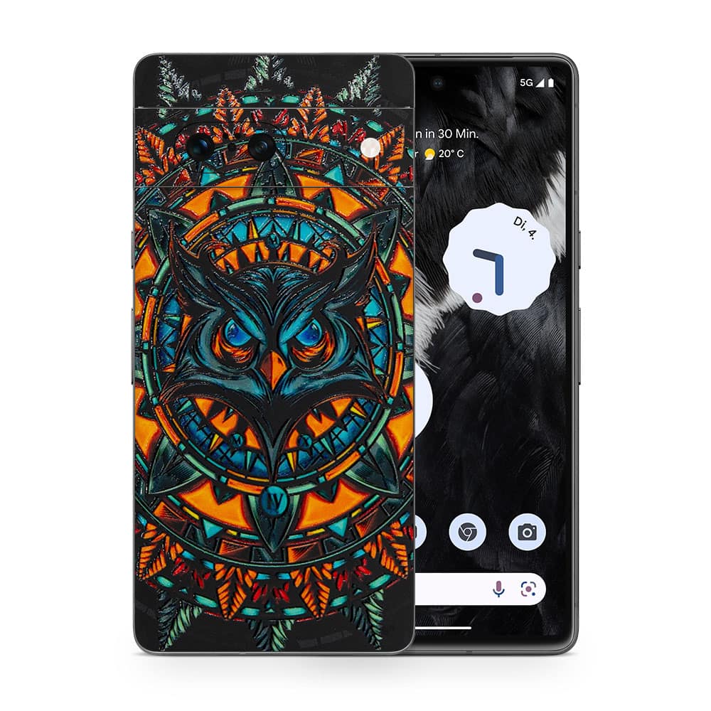 Pixel 7 owl 3d skin wrapitskin