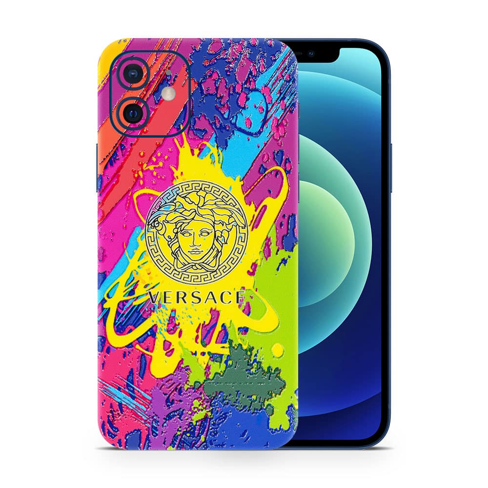 Iphone 12 versace colorful 3d skin wrapitskin