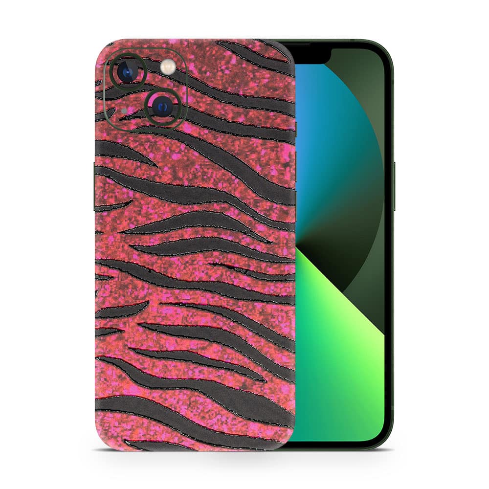 Iphone 13 red zebra 3d skin wrapitskin