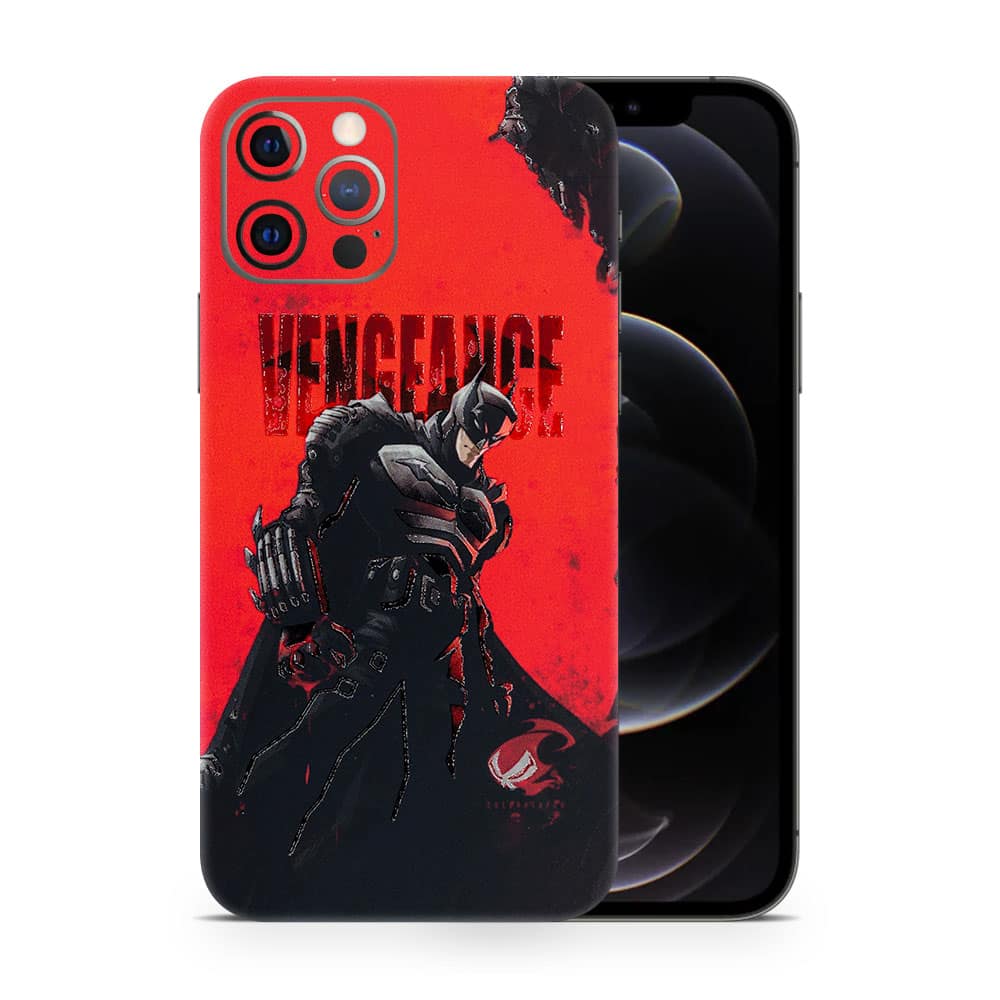 Iphone 12 pro batman’s vengeancer 3d skin wrapitskin