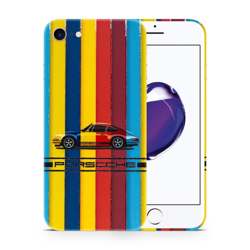 Iphone 7 porsche multicolor 3d skin wrapitskin