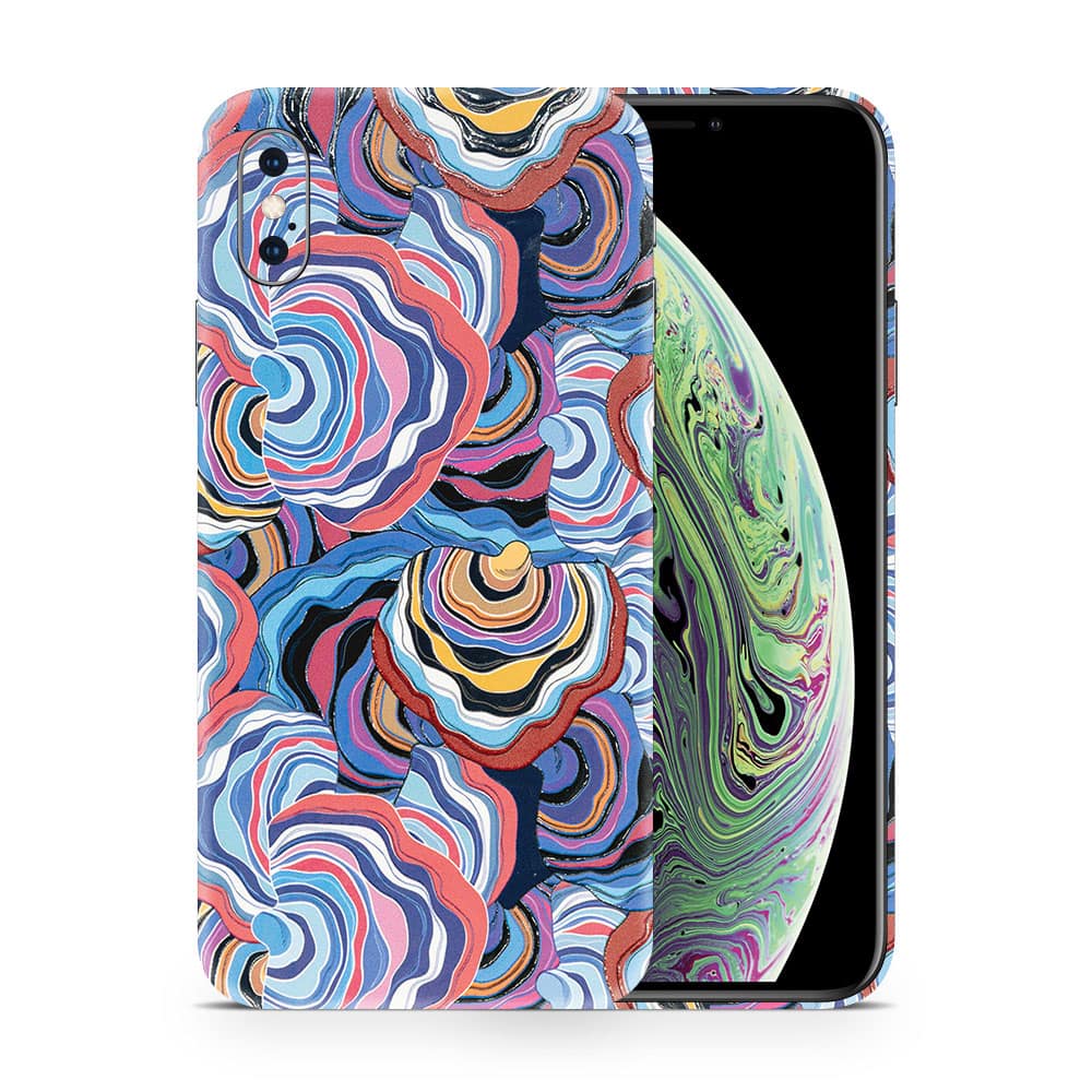 Iphone xs max abstract multicolor 3d skin wrapitskin