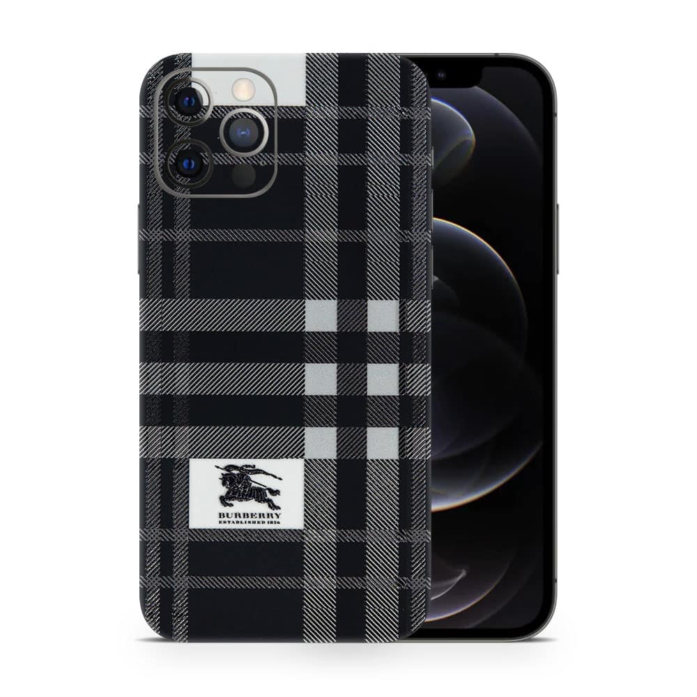 Iphone 12 pro burberry 3d skin wrapitskin