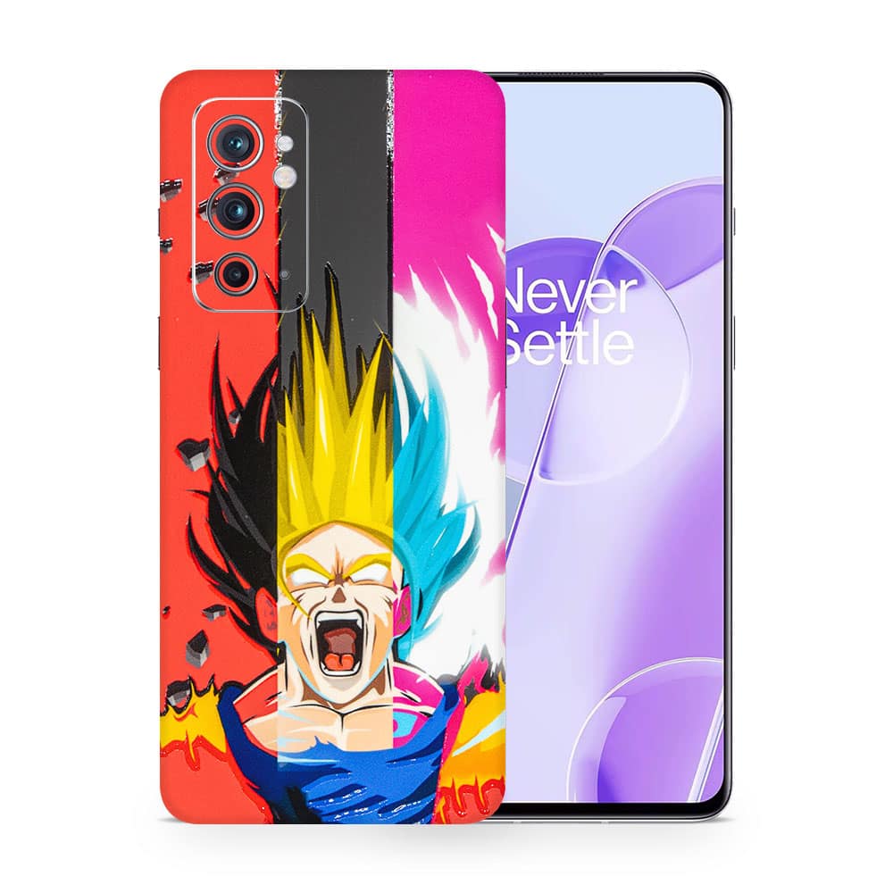 Oneplus 9rt angry goku 3d skin wrapitskin