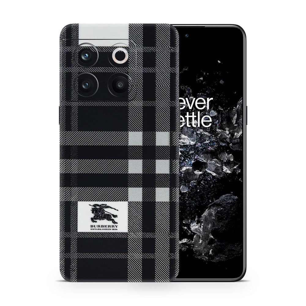 Oneplus 10t burberry 3d skin wrapitskin