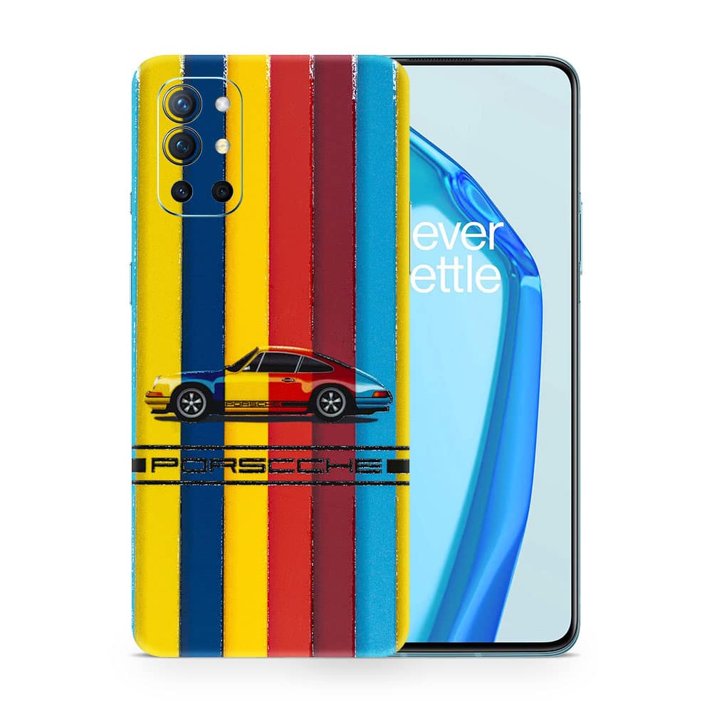 Oneplus 9r porsche multicolor 3d skin wrapitskin