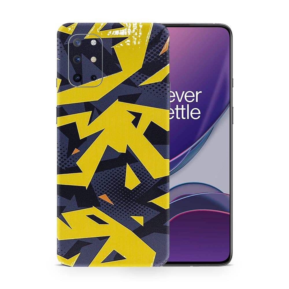 Oneplus 8t abstract yellow 3d skin wrapitskin