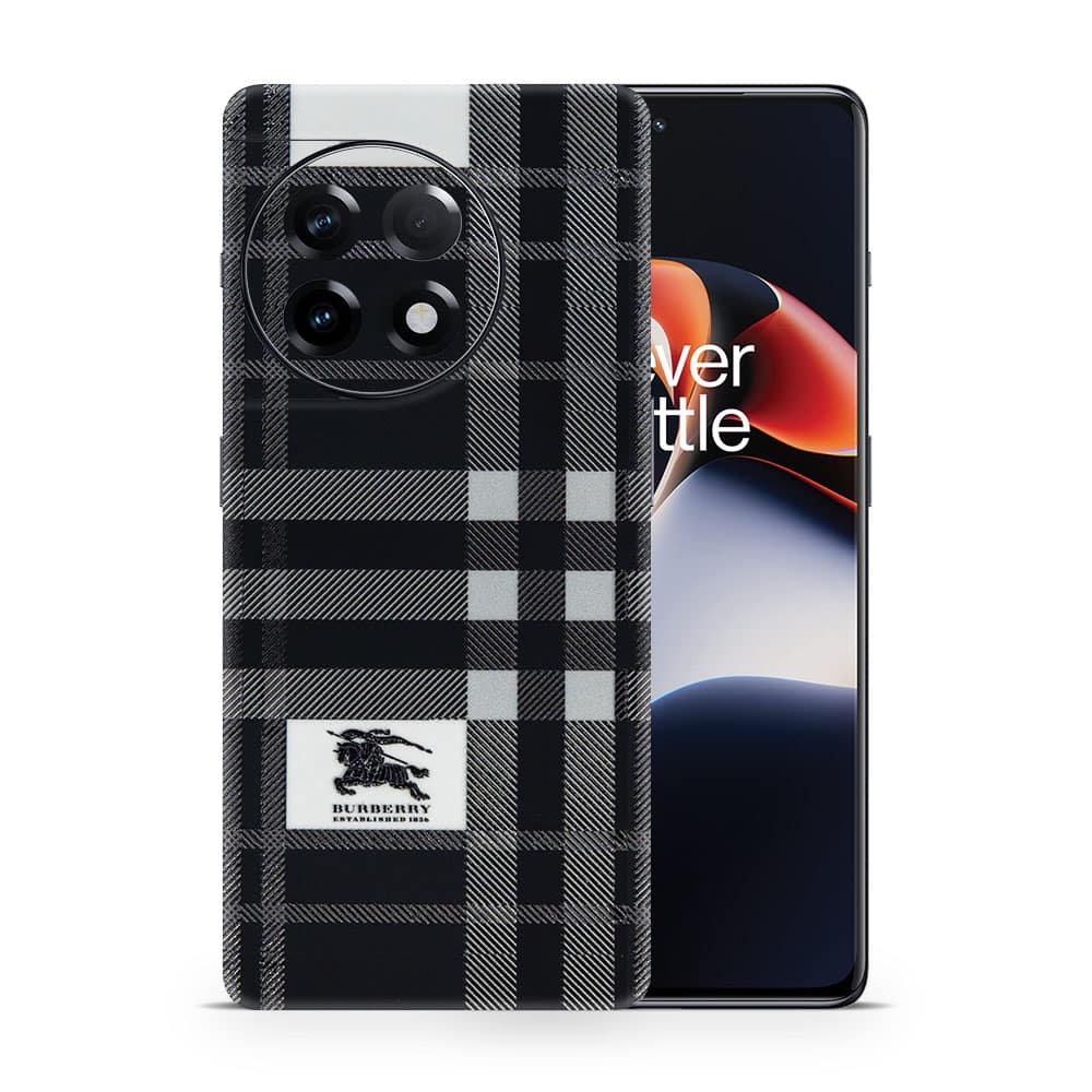Oneplus 11r burberry 3d skin wrapitskin