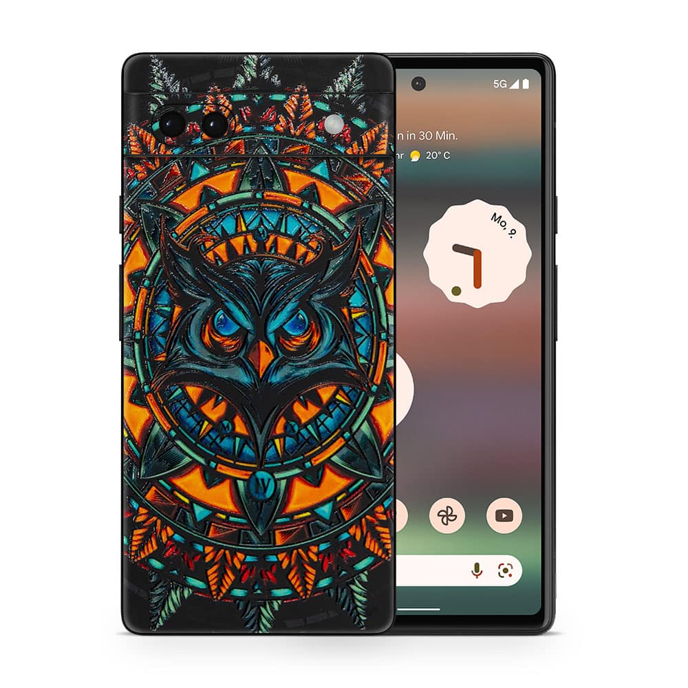 Pixel 6a owl 3d skin wrapitskin