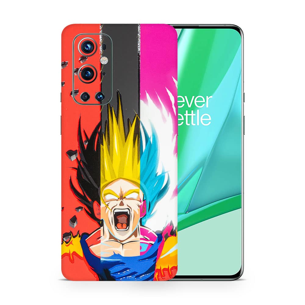 Oneplus 9 pro angry goku 3d skin wrapitskin
