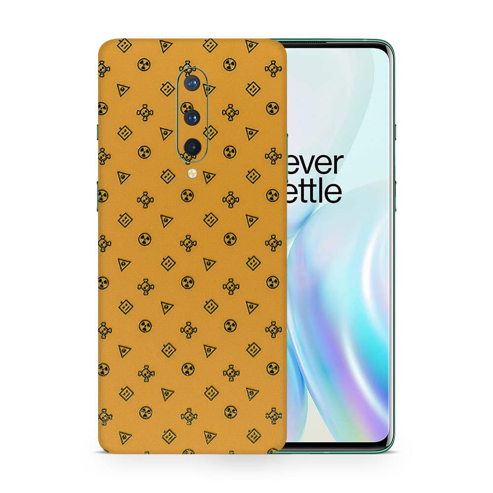 Oneplus 8 uw 5g yellow danger 3d skin wrapitskin