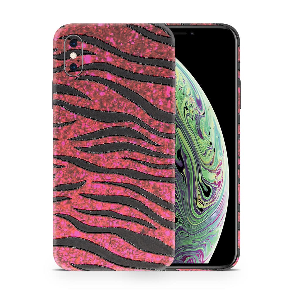 Iphone xs max red zebra 3d skin wrapitskin