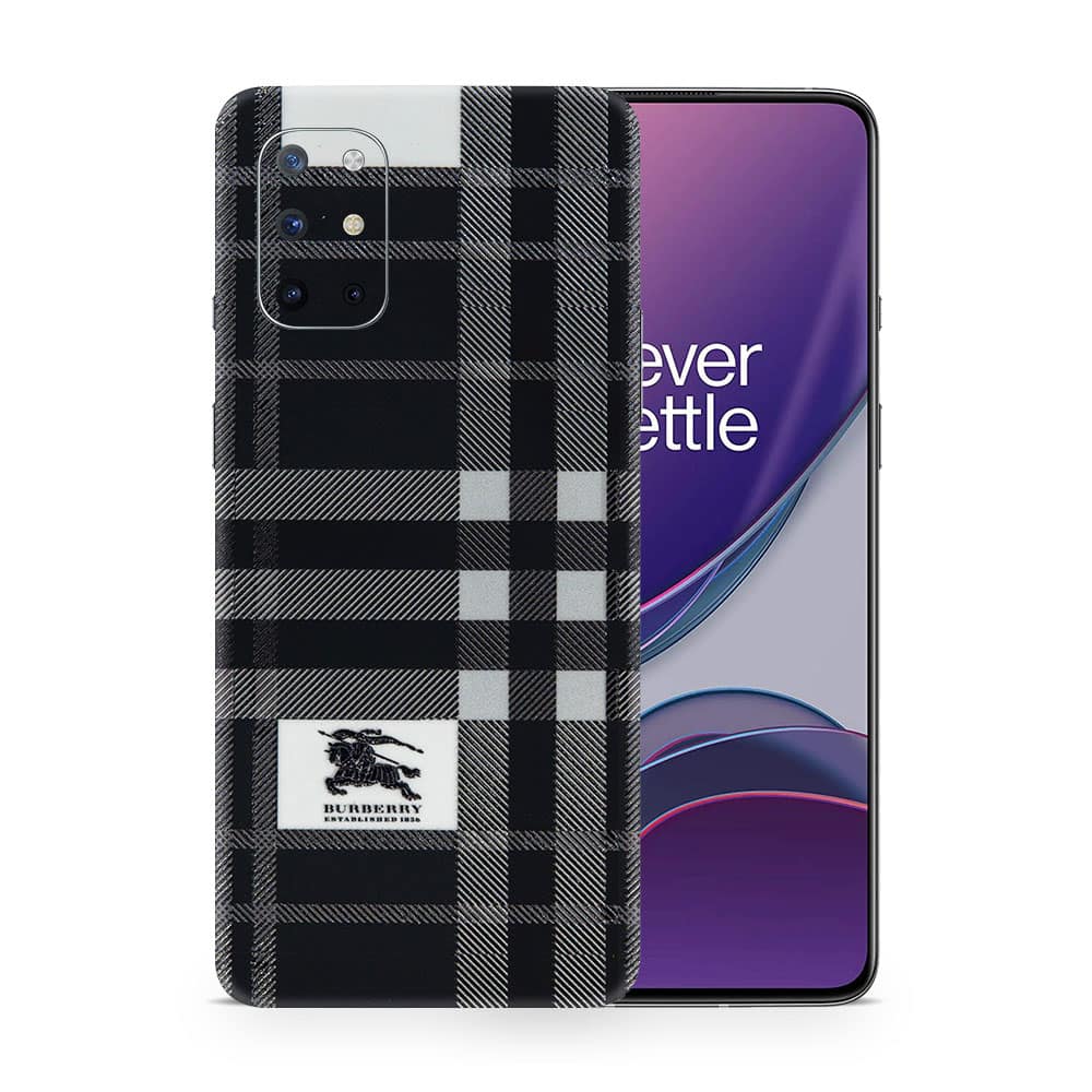 Oneplus 8t burberry 3d skin wrapitskin