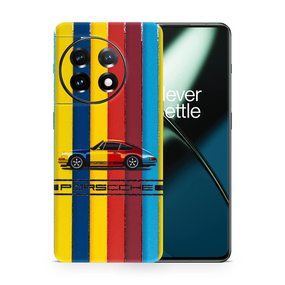 Oneplus 11 porsche multicolor 3d skin wrapitskin
