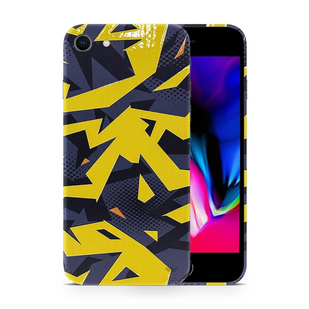 Iphone 8 abstract yellow 3d skin wrapitskin