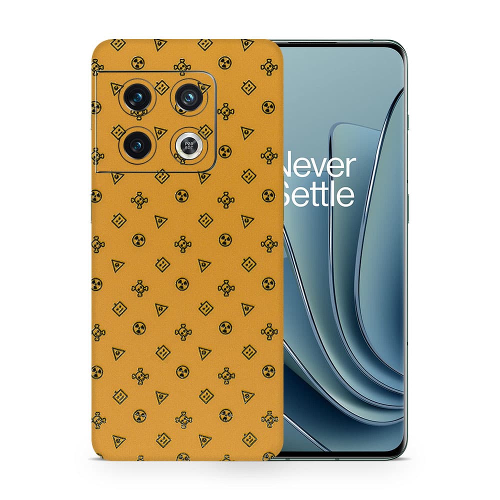 Oneplus 10 pro yellow danger 3d skin wrapitskin
