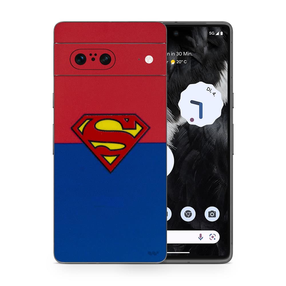 Pixel 7 superman 3d skin wrapitskin