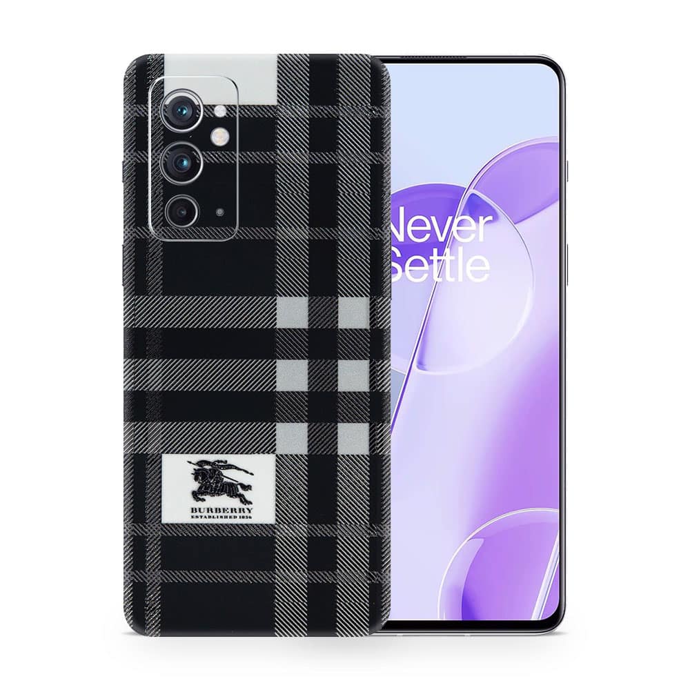 Oneplus 9rt burberry 3d skin wrapitskin