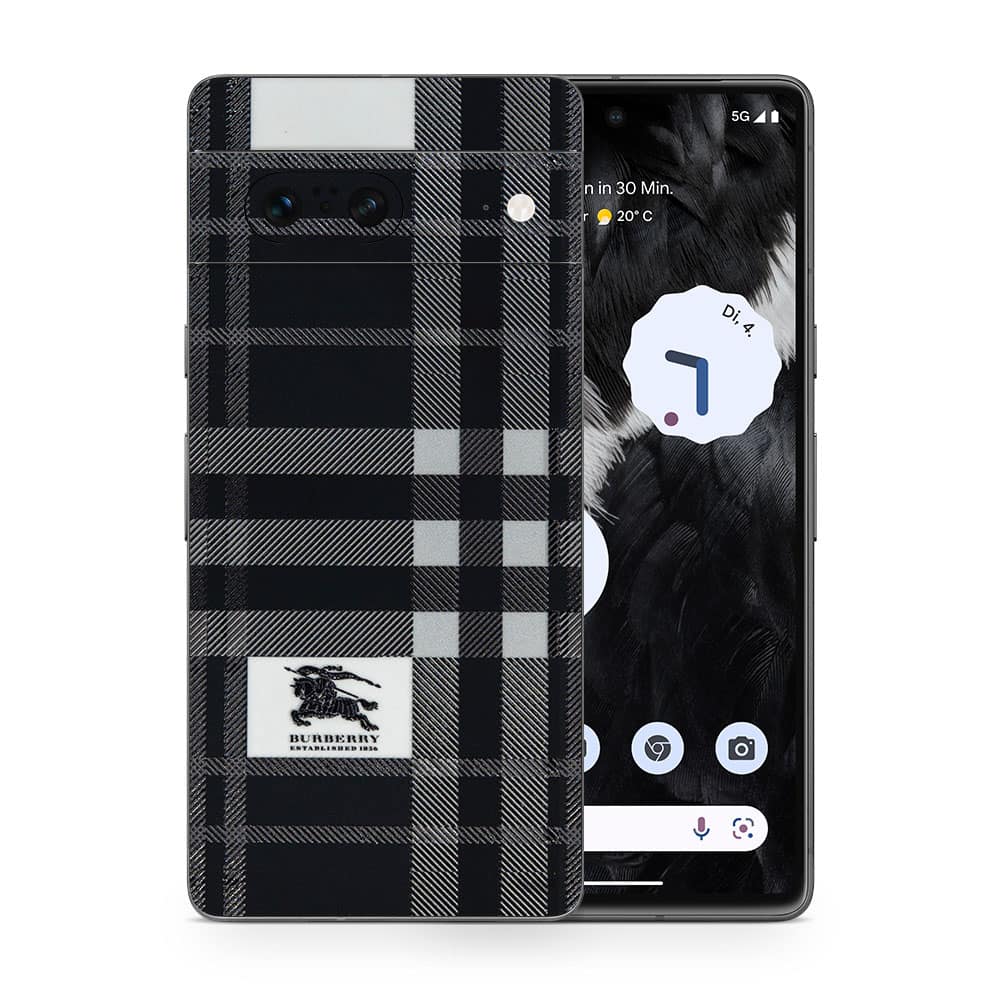 Pixel 7 burberry 3d skin wrapitskin