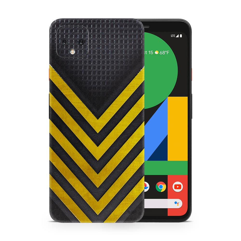 Pixel 4 xl arrows yellow 3d skin wrapitskin