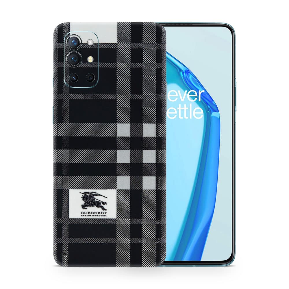 Oneplus 9r burberry 3d skin wrapitskin