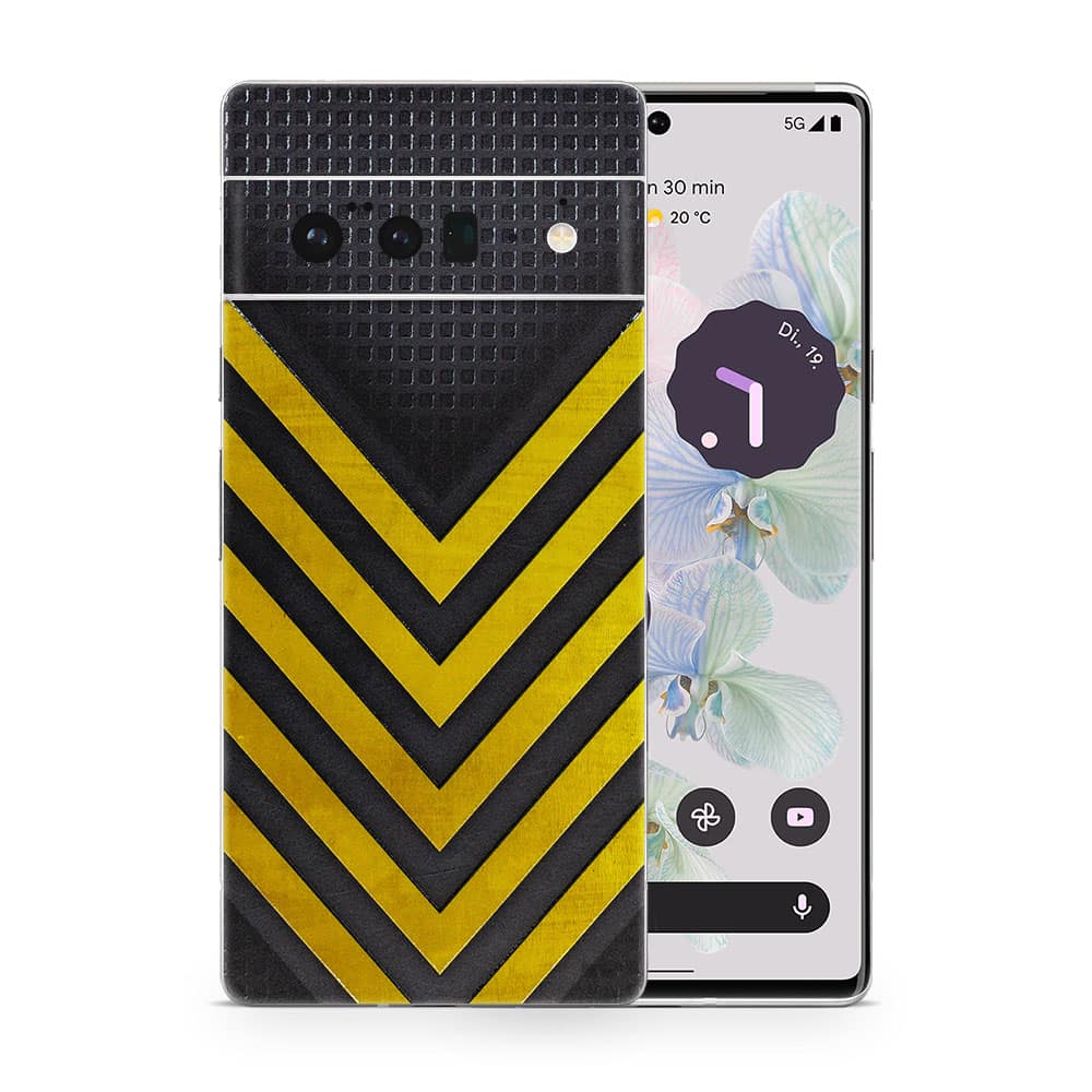 Pixel 6 pro arrows yellow 3d skin wrapitskin