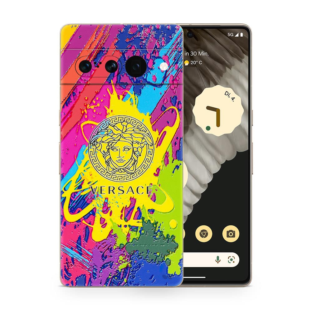 Pixel 7 pro versace colorful 3d skin wrapitskin