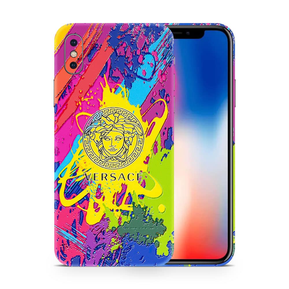 Iphone x versace colorful 3d skin wrapitskin
