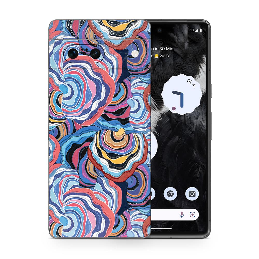Pixel 7 abstract multicolor 3d skin wrapitskin