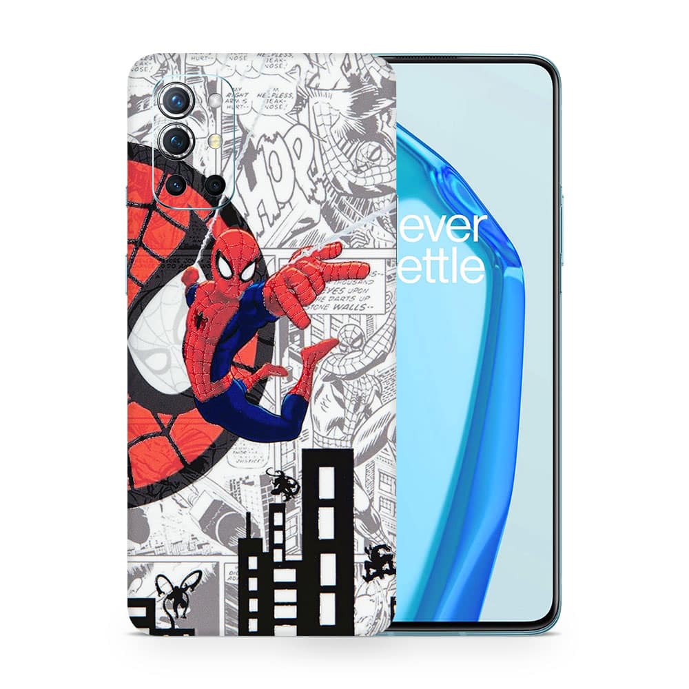 Oneplus 9r spiderman comic 3d skin wrapitskin