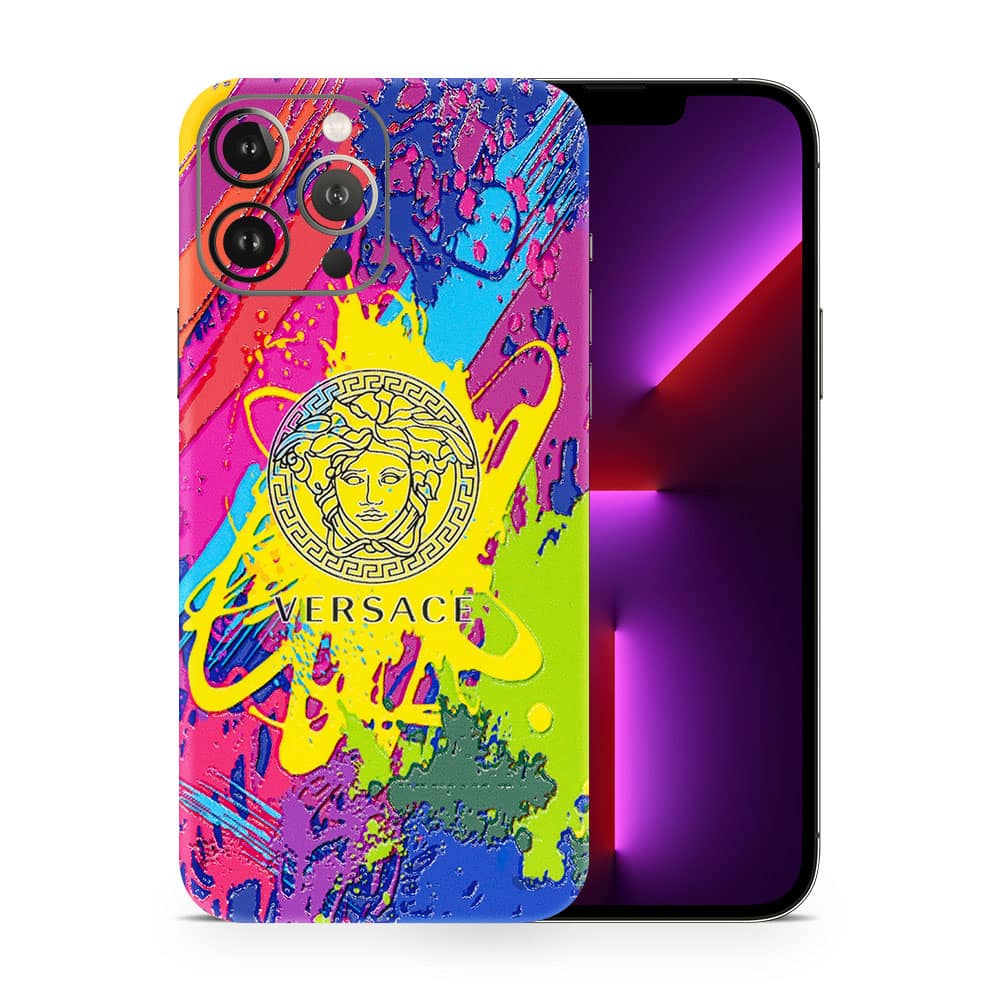 Iphone 13 pro max versace colorful 3d skin wrapitskin