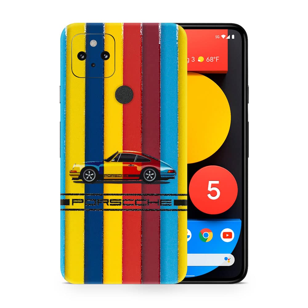 Pixel 5 porsche multicolor 3d skin wrapitskin