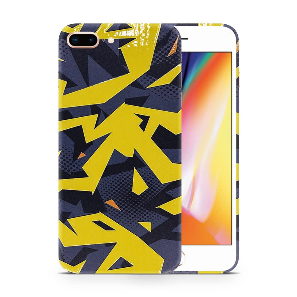 Iphone 8 plus abstract yellow 3d skin wrapitskin