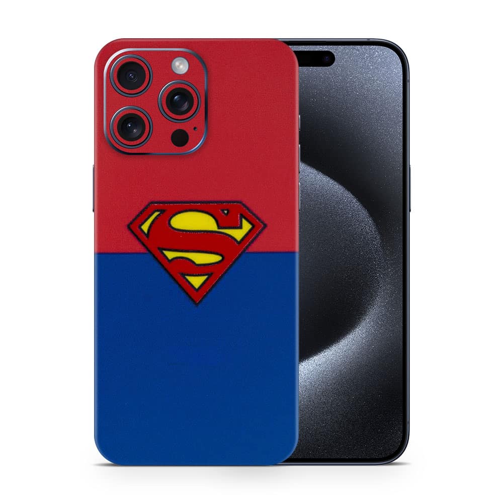 Iphone 15 pro max superman 3d skin wrapitskin
