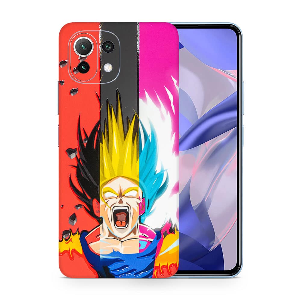 Mi 11 lite 5g ne angry goku 3d skin wrapitskin