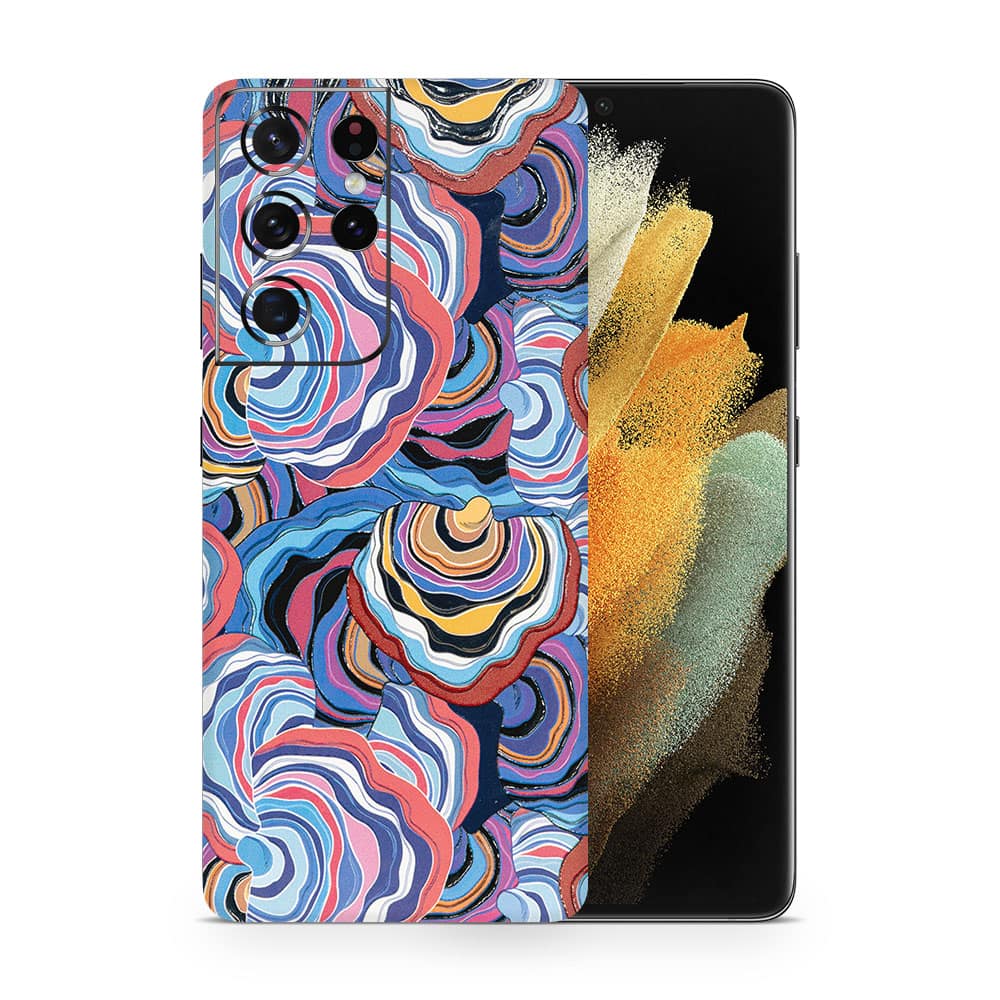 Galaxy s21 ultra abstract multicolor 3d skin wrapitskin