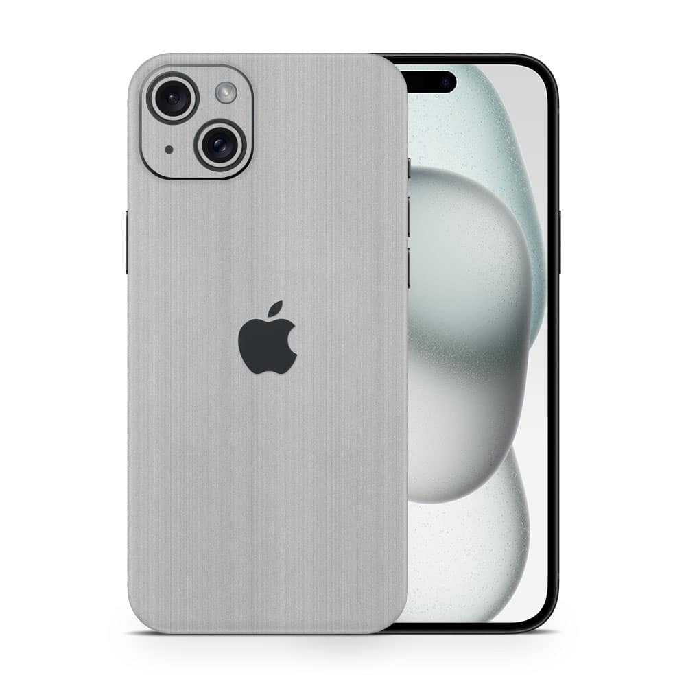 Iphone 15 pro max brushed metal skins wrapitskin