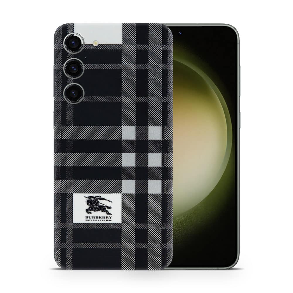 Galaxy s23 plus burberry 3d skin wrapitskin