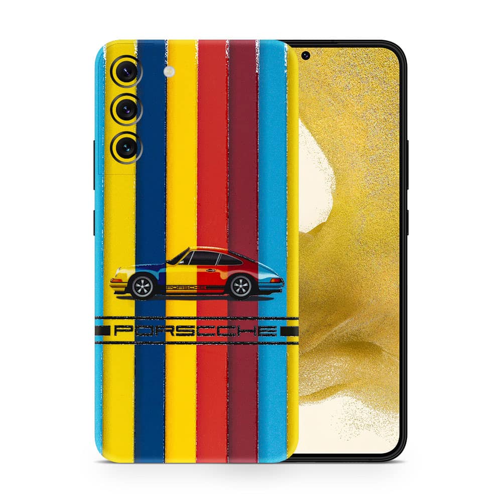 Galaxy s22 porsche multicolor 3d skin wrapitskin