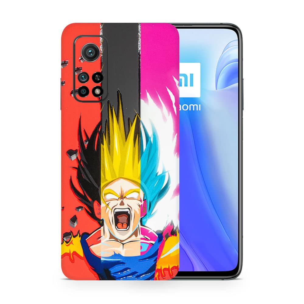 Mi 10t 5g angry goku 3d skin wrapitskin