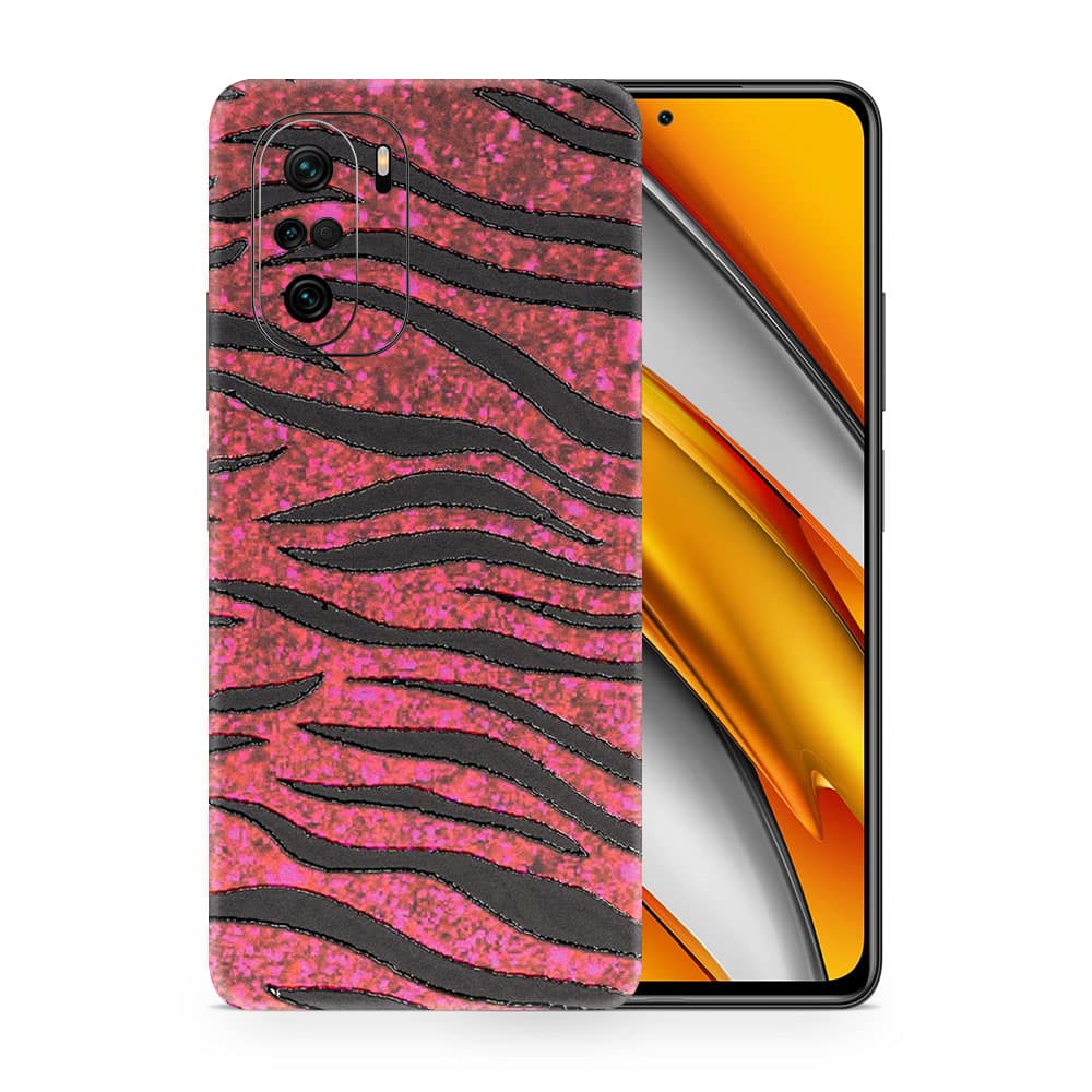 Poco f3 red zebra 3d skin wrapitskin