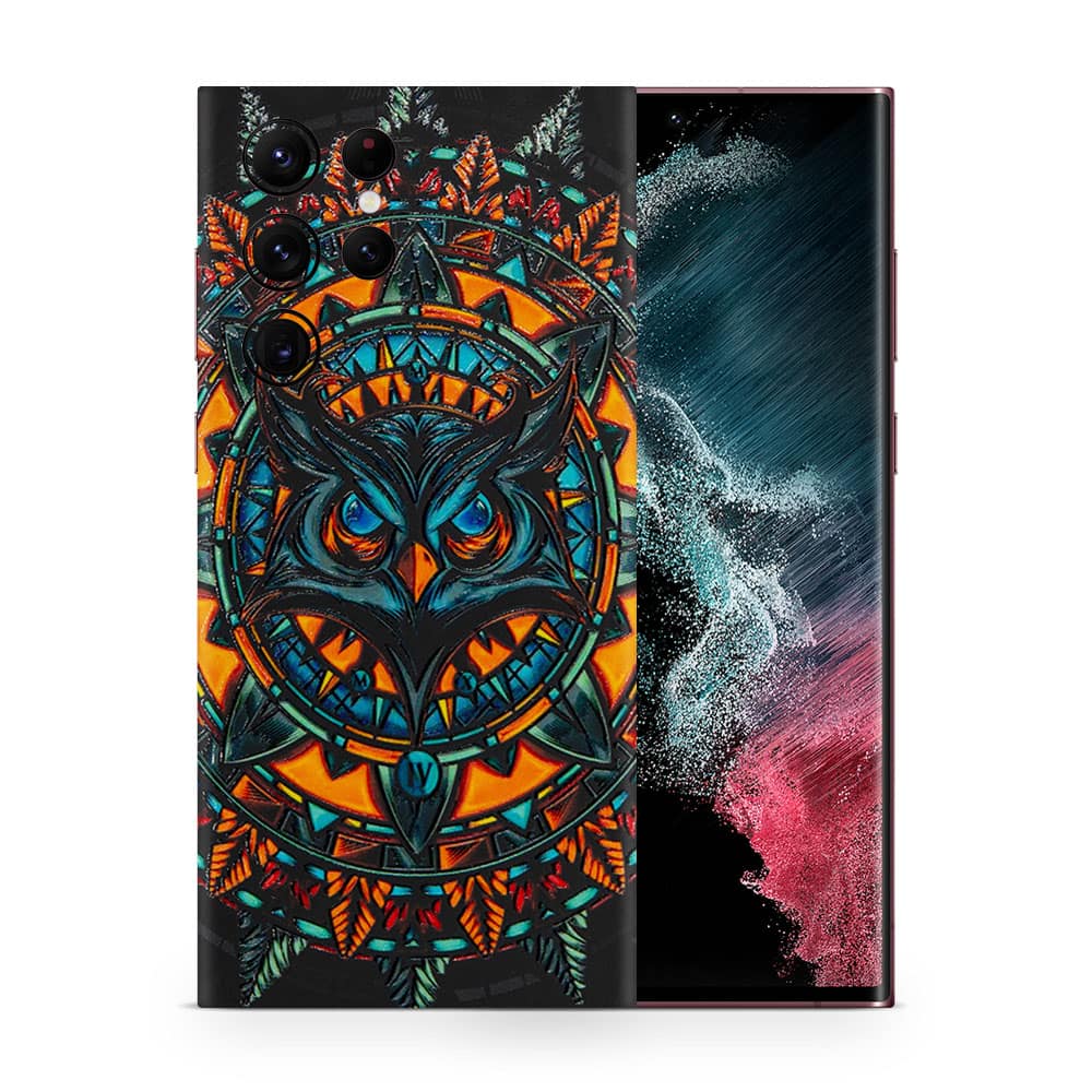 Galaxy s22 ultra owl 3d skin wrapitskin