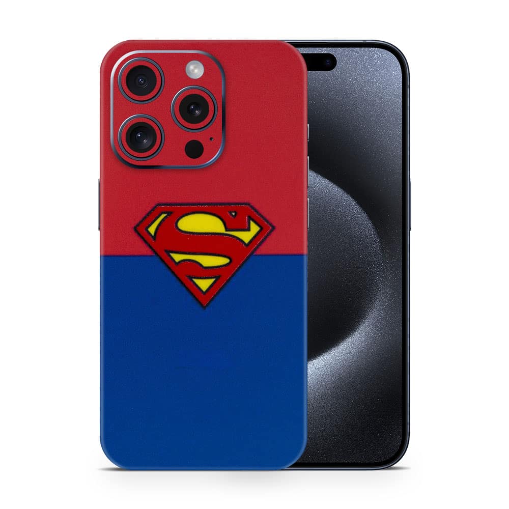 Iphone 15 pro superman 3d skin wrapitskin