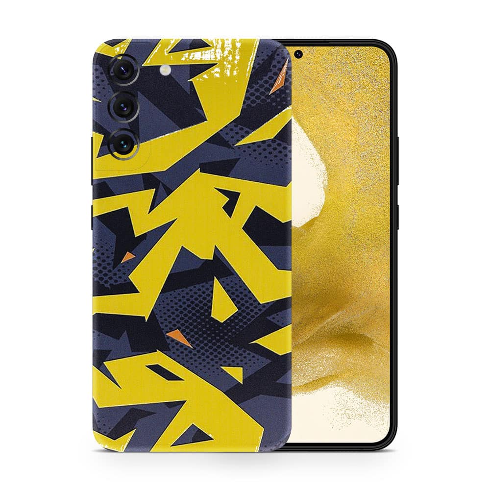 Galaxy s22 abstract yellow 3d skin wrapitskin